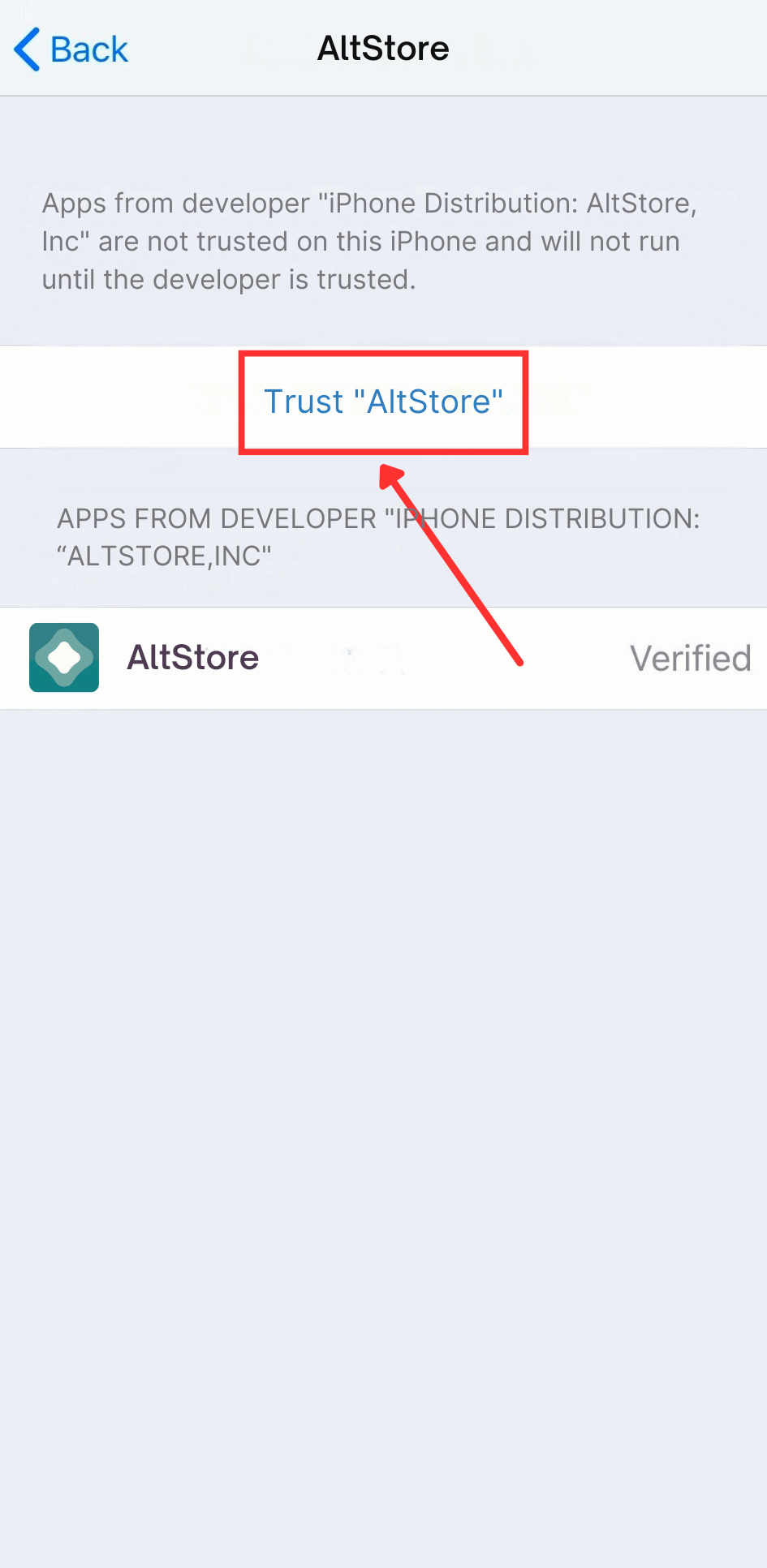 Trust Developer Certificate