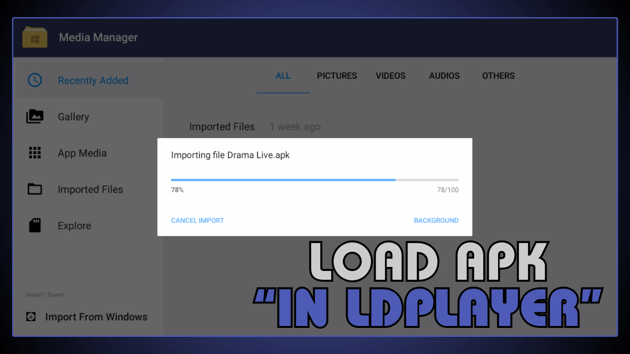 Load APK in LDPlayer